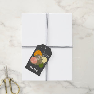 Étiquettes-cadeau Sites abstraits intéressants avec feuilles