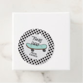 Étiquettes Cadeau Skateboard Let's Kick It Anniversaire Merci Favor (En situation)