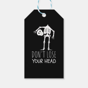 Étiquettes-cadeau Skeleton d'Halloween