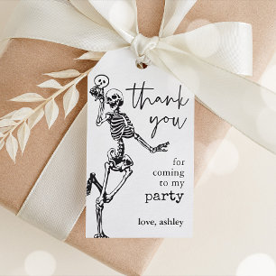 Étiquettes-cadeau Skeleton Halloween Party Tags cadeaux