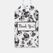 Étiquettes-cadeau Skeleton Skull Art Pattern (Dos)