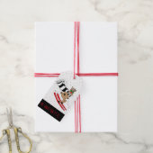 Étiquettes-cadeau Ski de rennes de Noël (Avec de la ficelle)