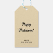 Étiquettes-cadeau Skulls Dots Stars Boho Abstrait Motif Halloween (Dos)