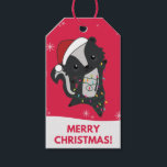 Étiquettes-cadeau Skunk Christmas Skunks Winter Animaux Cadeaux Tags<br><div class="desc">Les Skunk pour Christmas with fairy lights. Funny animals with toxits and snow to the holidays. Donc Funny for Christmas in July. Stinkiers are sweet animals and perfect for Christmas.</div>