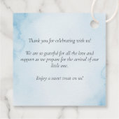 Étiquettes Cadeau Sky Adventure Cute Teddy Bear Pilote Merci (Dos)