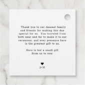 Étiquettes Cadeau Skyline Atlanta | Accueil Mariage (Dos)