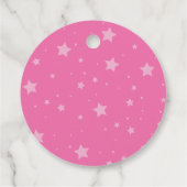 Étiquettes Cadeau Sleepover soirée rose violet entre (Dos)