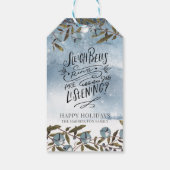 Étiquettes-cadeau Sleigh Bells Ring Ecoutez Noël (Dos)