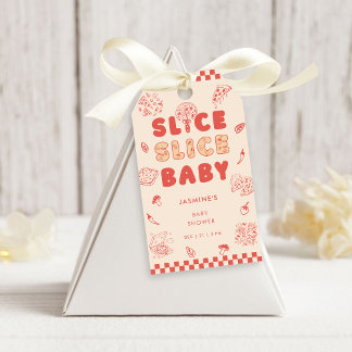 Étiquettes-cadeau Slice Slice Baby Pizza Hand Drawn Baby Shower