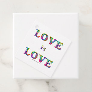 Étiquettes Cadeau SlipperyJoe l'amour est amour dégoulinant fondu dy