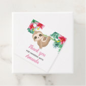 Étiquettes Cadeau Sloth Girl Anniversaire (En situation)