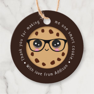 Étiquettes Cadeau Smart Cookie Enseignant Merci Cadeau appréciation