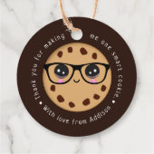 Étiquettes Cadeau Smart Cookie Enseignant Merci Cadeau appréciation (Dos)