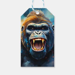 Étiquettes-cadeau Smiling gorilla