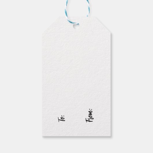 Étiquettes-cadeau Smiling Snowflake Holiday Cheer (Dos)