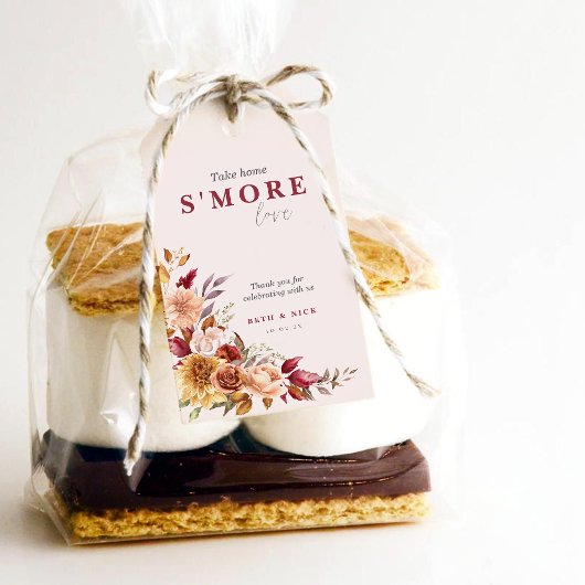 Étiquettes-cadeau S'more amour Mariage de automne Favor