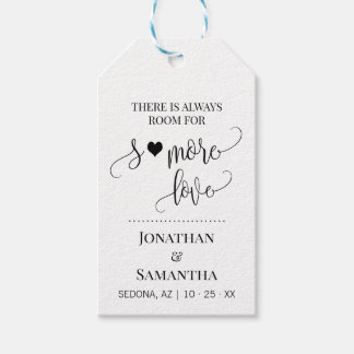 Étiquettes-cadeau S'more amour minimaliste typographie mariage faveu