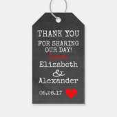 Étiquettes-cadeau S'more Love Chalkboard Look Guest Favoriser (Dos)