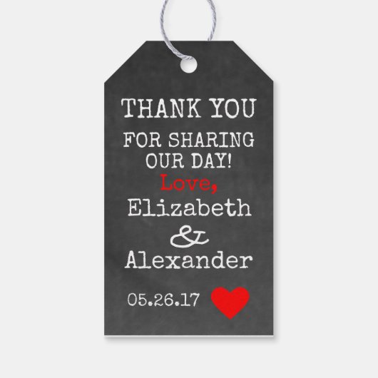 Étiquettes-cadeau S'more Love Chalkboard Look Guest Favoriser (Dos)