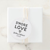 Étiquettes Cadeau S'more Love Heart Kraft Rustic Mariage (En situation)