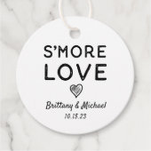 Étiquettes Cadeau S'more Love Heart Kraft Rustic Mariage (Devant)