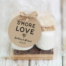 S'more Love Heart Kraft Rustic Mariage