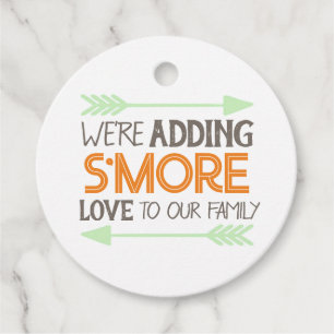 Étiquettes Cadeau S'more Love Woodland Baby shower Favoriser Tags