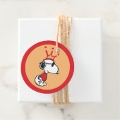 Étiquettes Cadeau Snoopy - Joe Cool Crown (En situation)