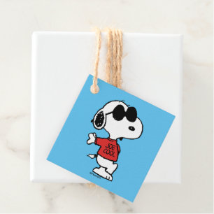 Étiquettes Cadeau Snoopy "Joe Cool" debout