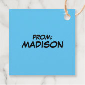 Étiquettes Cadeau Snoopy "Joe Cool" debout (Dos)