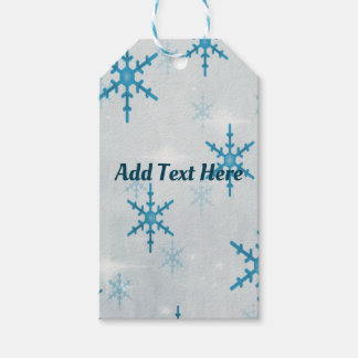 Étiquettes-cadeau SnowflakesBling Noël personnalisé