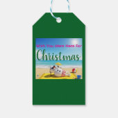 Étiquettes-cadeau Snowman bronzage (Dos)