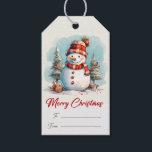 Étiquettes-cadeau Snowman Christmas Holiday Tags<br><div class="desc">Donnez une touche glacée à vos cadeaux avec nos étiquettes cadeaux Snowman "Frosty's Greming". Ces étiquettes de charme sont décorées d'adorables illustrations de bonhomme de neige, ajoutant un flair fantaisiste et festif à vos cadeaux de vacances. Faites de chaque cadeau supplémentaire présent un cadeau spécial avec ces étiquettes ravissantes sur...</div>