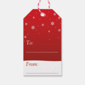 Étiquettes-cadeau Snowman de rennes d'arbre de Noël (Dos)