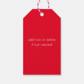 Étiquettes-cadeau Snowman Snowflakes Joyeux Noël mignon (Dos)