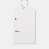 Étiquettes-cadeau Snowman souriant (Dos)