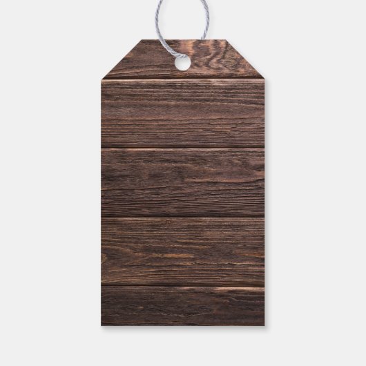 Étiquettes-cadeau Snowy Winter Path with Pine Trees Anniversaire (Dos)