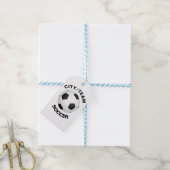 Étiquettes-cadeau Soccer personnalisable (Avec de laficelle)