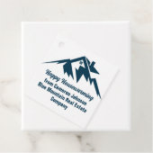 Étiquettes Cadeau Société immobilière Mountain Marketing personnalis (En situation)