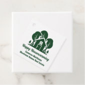 Étiquettes Cadeau Société immobilière sur mesure Green Forest House (En situation)