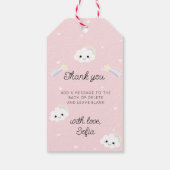 Étiquettes-cadeau Sofia Cloud Anniversaire Merci Favoriser (Dos)