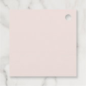 ÉTIQUETTES CADEAU SOFT BLUSH FLORAL BUNCH EAU COULEUR MARIAGE MERCI (Dos)