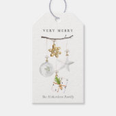 ÉTIQUETTES-CADEAU SOFT BLUSH ROSE PINK CHRISTMAS ORNAMENT CHEEURS (Devant)