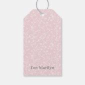 Étiquettes-cadeau Soft Meadow Neutral - Rose Pâle (Dos)