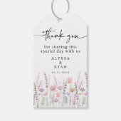 Étiquettes-cadeau Soft Pastel Floral Wildflower Wedding (Devant)