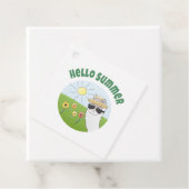 Étiquettes Cadeau Soirée alpaka Hello Summer Alpaca (En situation)