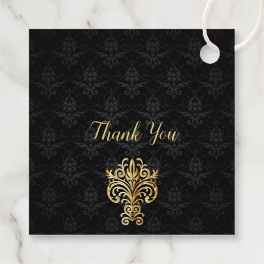 Étiquettes Cadeau Soirée chic (Dos)