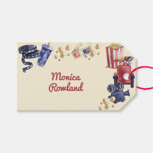 Étiquettes-cadeau Soirée cinéma anniversaire pour enfants