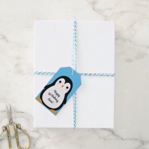Étiquettes-cadeau Soirée d'anniversaire de Penguin