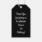 Étiquettes-cadeau Soirée d'anniversaire de Penguin (Dos)